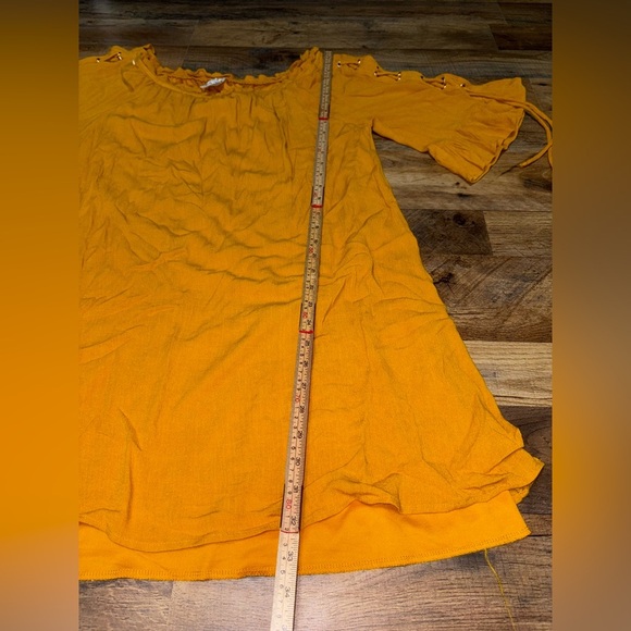 Naif Petite Mustard Yellow Dress - Picture 4 of 7